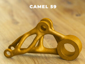 SLS MJF Bauteil färben – Camel 59 - KIT3D GmbH – 3D-Technologie & Konstruktion Additiv gefertigtes Kunststoffbauteil mit gleichmäßiger Färbung in Camel 59