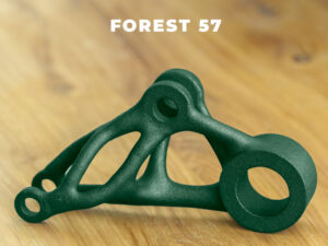 SLS MJF Farb-Finishing – Forest 57 - KIT3D GmbH – 3D-Technologie & Konstruktion MJF- oder SLS-Bauteil mit langlebiger Farbveredelung in Forest 57