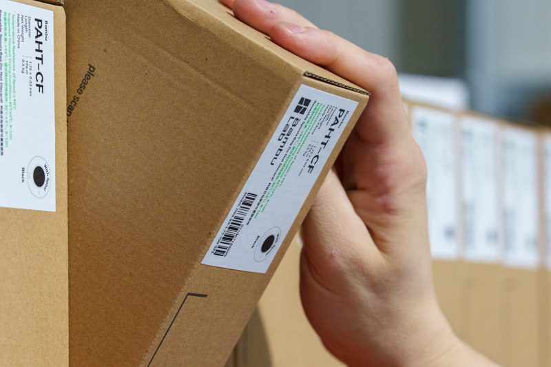 FDM Filament Verpackung und kontrolliertes Materialhandling bei KIT3D