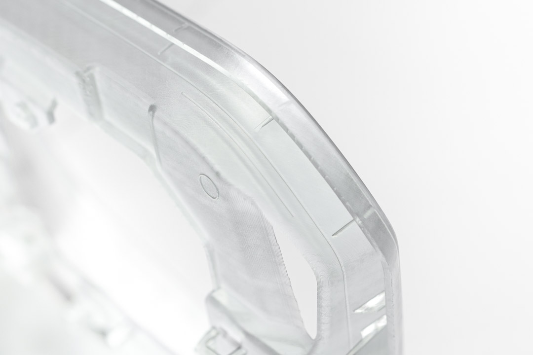 sla-3d-druck-service transparenter Resin Auto Abdeckung Prototyp aus dem SLA Verfahren mit hoher Detailgenauigkeit