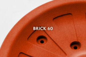 Gefärbtes PA12 3D-Druck Teil in Brick 60 – SLS MJF Färben Dienstleister
