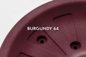 Gefärbtes PA12 3D-Druck Teil in Burgundy 64 – 3D Druck Färben Dienstleistung