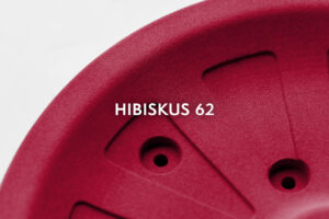 Gefärbtes PA12 3D-Druck Teil in Hibiskus 62 – Professionelles Färben 3D Druck
