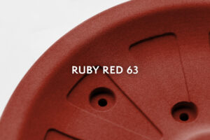 Gefärbtes PA12 3D-Druck Teil in Ruby Red 63 – Professionelles Färben 3D Druck