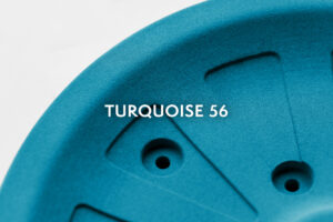 Gefärbtes PA12 3D-Druck Teil in Turquoise 56 – 3D Druck Färben Dienstleister